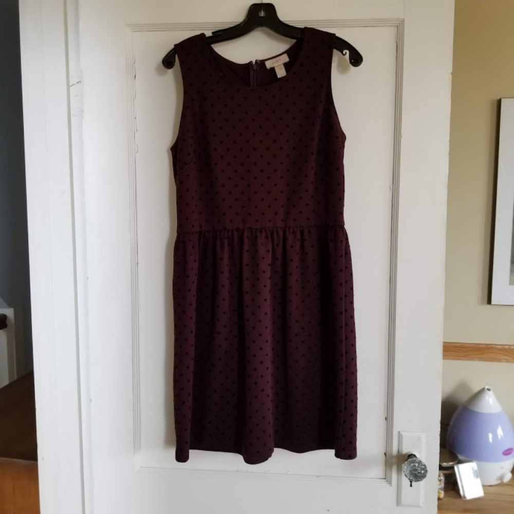 LOFT | Polka Dot Babydoll Dress